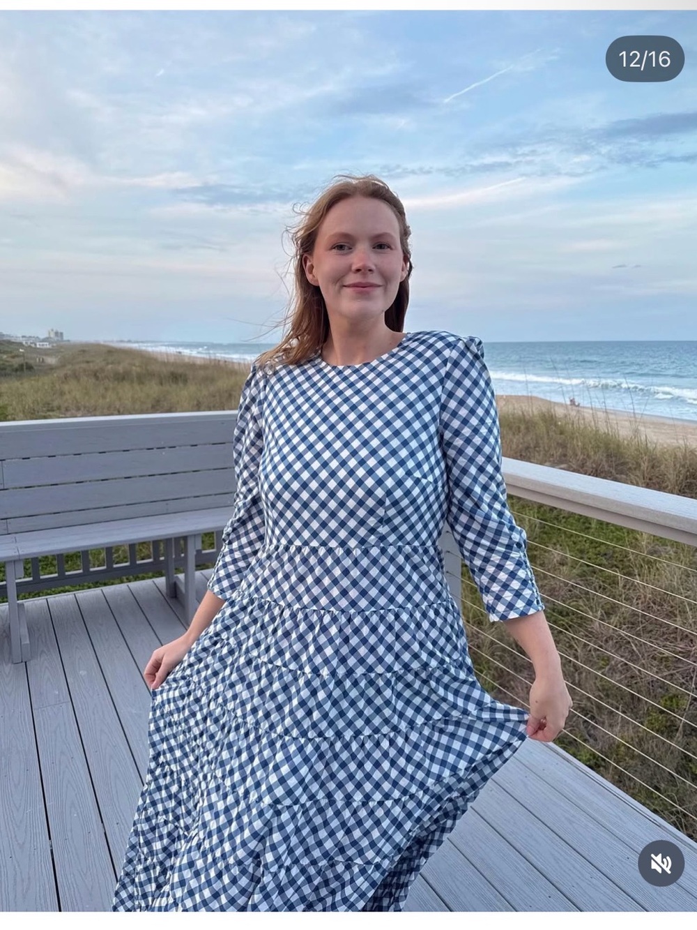 RIXO Kristen Gingham Midaxi
Tiered Dress - Picture 3 of 7